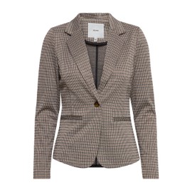 ICHI IHKATE Women's Blazer Short Blazer Jacket with Stretch and Lapel Collar, Nomad (161212)