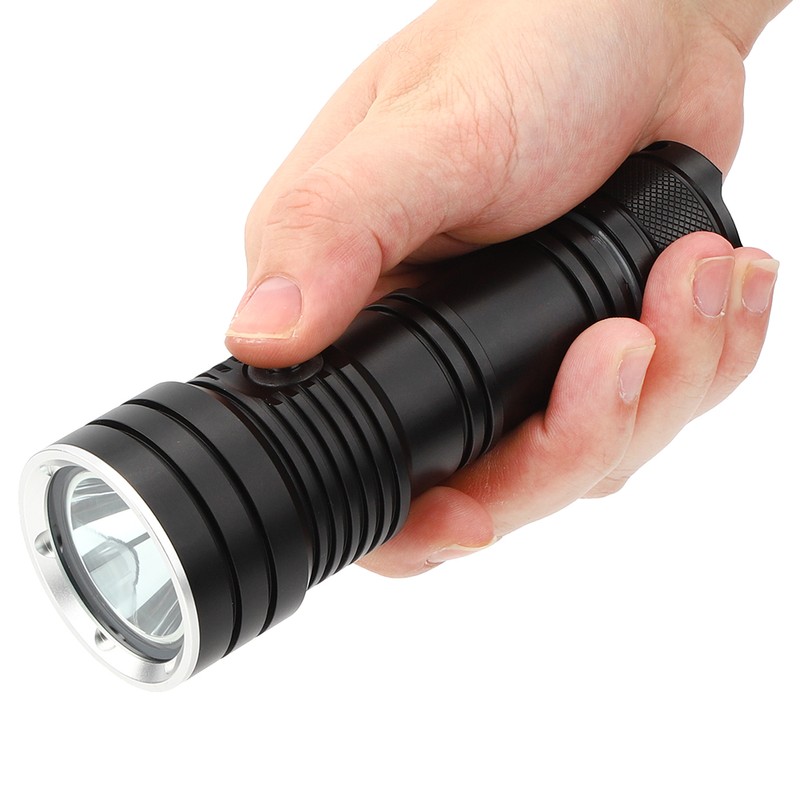 Outdoor Powerful Underwater Diving Aluminum Alloy Flashlight LED Electric Torch