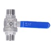 Ball Valve 304 Stainless Steel NPT 3/4in 2 Male Thread