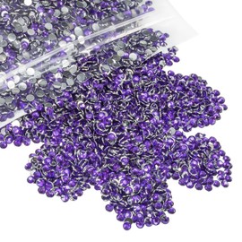 qiipii 1280PCS 6mm Dark Purple Crystal Resin Rhinestones for Crafting Deep Purple Flatback Rhinestones Bulk SS30 Non-Hotfix Stones Diamonds Crystals Gems for Face Eyes Mugs Tumblers Bottles DIY Crafts