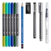 STAEDTLER 61 3001-2 - Juego de letras manuales y acuarelas