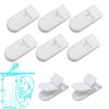 Thumb Shower Curtain Clips, Shower Splash Guard Holders, Bathtub Curtain