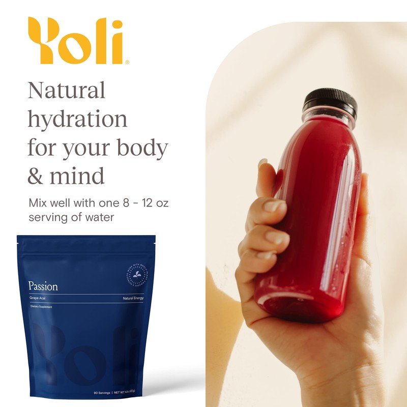 Yoli® Passion Energy Drink Powder Mix - Natural Energy Drink