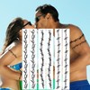 PADOUN Barbed Wire Tattoos, 6-Sheet Large Barbed Wire Totem Temporary