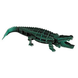 3D Paper Model Crocodile