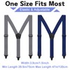 4 Pcs Suspenders for Men Under Clothing Jeans Suit Pants