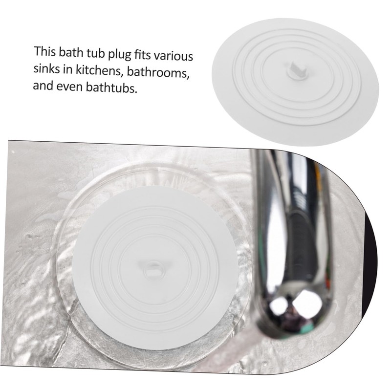 Operitacx Rubber Drain Stopper for Bathtub and Kitchen Sink Multi