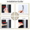 COUMENO Door Weather Stripping, 0.6inx0.4inx33FT Window Sealing Strip, self-Adhesive weatherstripping,