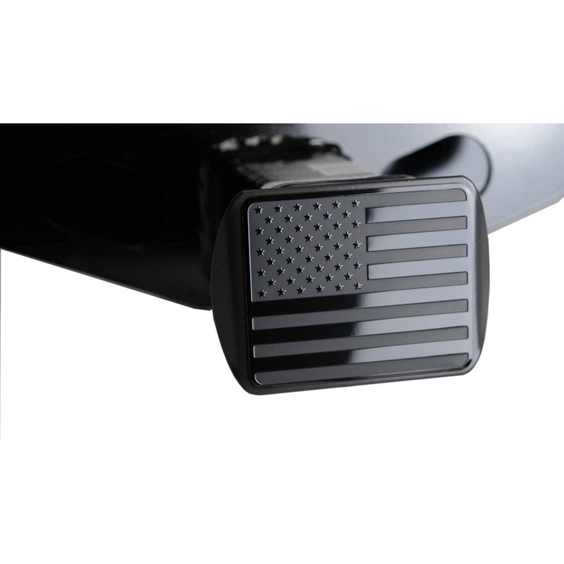 eVerHITCH USA Stainless Steel Flag Emblem Metal Hitch Cover with