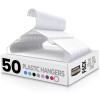 Utopia Home Plastic Hangers 50 Pack - Space Saving Clothes
