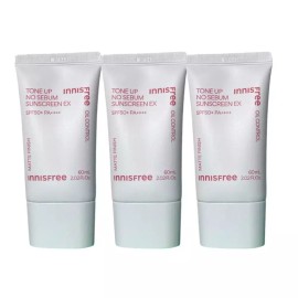Innisfree 이니스프리 톤업 노세범 선스크린 EX 60ml 3개 Innisfree Tone Up No-Sebum Sunscreen EX 60ml 3pcs