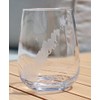 Door County Map Engraved Stemless Wine Glasses (Set of 2)