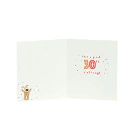 Boofle 30th Birthday Card For Her/Female/Friend With Envelope - Cute Design