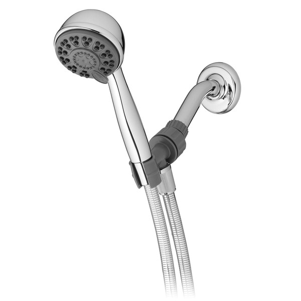 Waterpik Water Saving EcoFlow 4-Mode Hand Held Shower Head, Chrome,