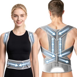 Corrector de Postura Hombre y Mujer, Faja para Postura de Espalda (M)