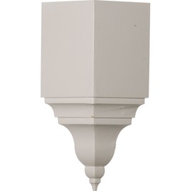 Ekena Millwork MIC05X06BI Inside Corner for Moulding Profiles Less Than 5 1/2" P and 6 3/4" H, 5 1/2" W x 5 1/2" P x 13, White