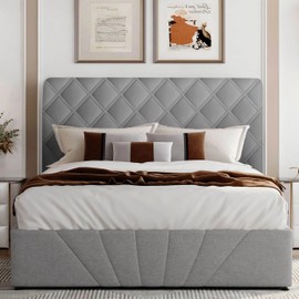 Yesaler Bed Headboard Cover Bed Headboard Covers Stretchy Headboard Cover Soft Thick Bed Headboard Cover for Bedroom Headboard (Dark Grey, 190 cm)