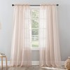 No. 918 Erica Crushed Sheer Voile Rod Pocket Curtain Panel,