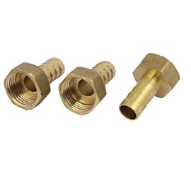 uxcell 1/2BSP Female Thread to 12mm Hose Barb Pipe Fitting Coupler Connector 3pcs