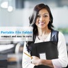 TRANBO 7-Pockets Hanging File Folder with Retractable Hooks for Filing