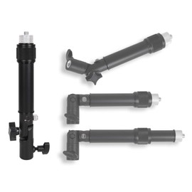 Photecs Pro-S Tripod Extension with Knee Joint, Adjustable Telescopic Boom, Mini Monopod with 3/8 Inch Female Thread and 1/4 Inch Male Thread, Includes 1/4 Inch to 3/8 Inch Thread Adapter