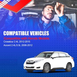 SMMS Air Intake Hose 17228R42A00, Air Cleaner Intake Hose Tube with Clamps Compatible with Honda Crosstour Accord 2.4L 3.5L 2008-2015, Replaces OE: 696-053