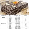 Smiry Rectangle Table Cloth, Wipeable Spillproof Plastic Tablecloths for Rectangle
