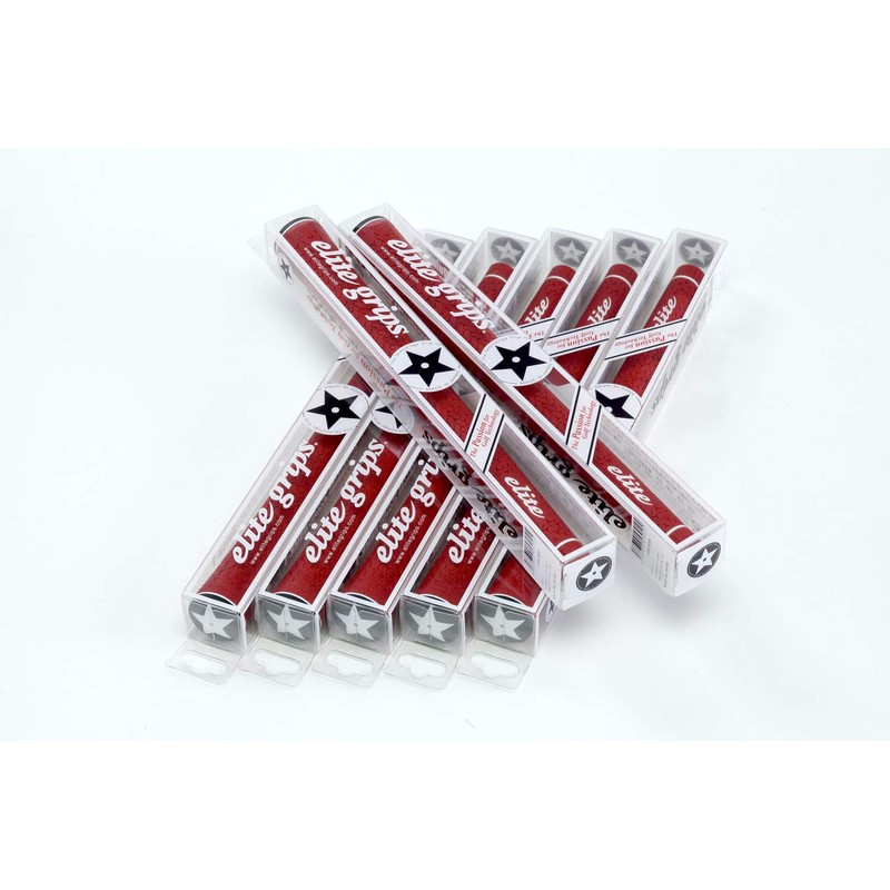 elitegrips Y360°sXT Golf Grips, Set of 7, Classic Red, Backline