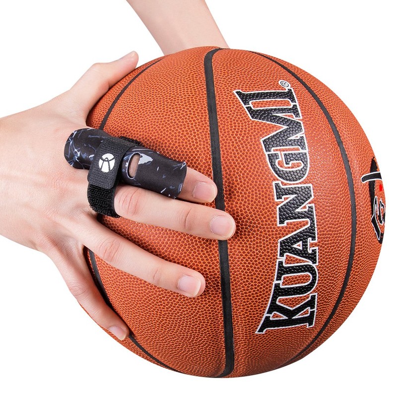 Kuangmi Finger Sleeve Support Protector and Injury During Sports (Black