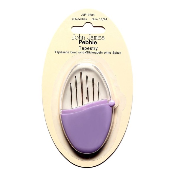 Colonial Needle Pebbles Tapestry Needles-Size 18/24, Pack of 6