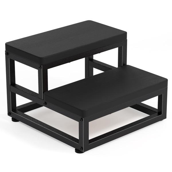 Two-Step Stool for Adults & Kids, Waterproof HDPE Bed Step