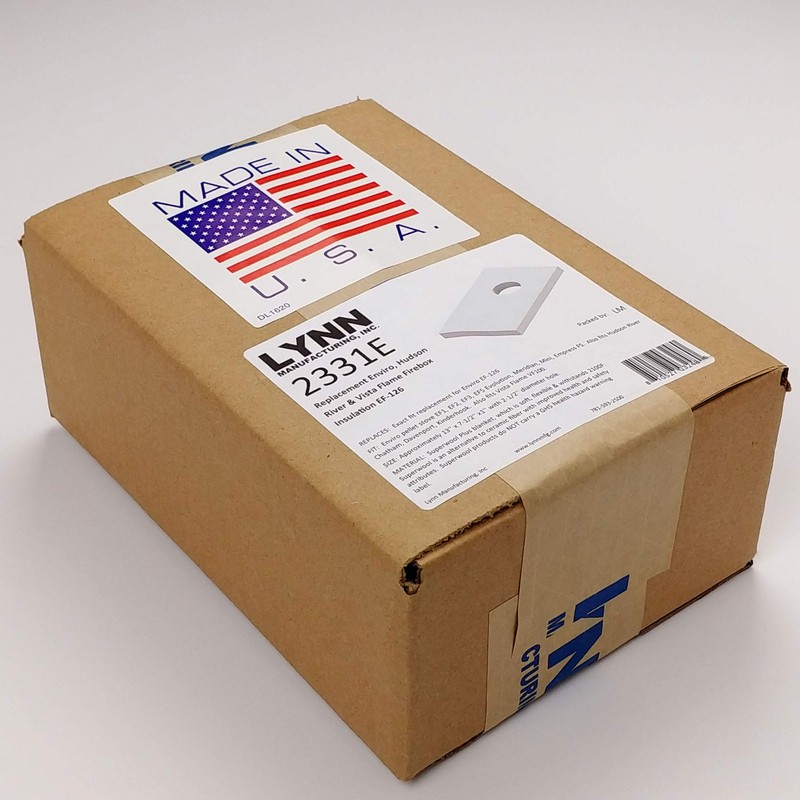 Replacement Enviro, Hudson River & Vista Flame Firebox Insulation EF-126,