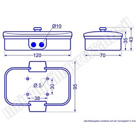 Distribution Box Cable Box Trailer Socket 10-Pin 10-Pin for Car Trailer