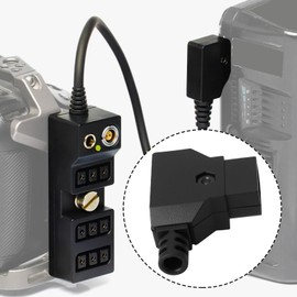 VGOL 4 Stück 4,2 Mm D-Tap-Stecker Dtap-Stecker Kompatibel mit V-Mount Kompatibel mit Anton-Kamerabatterien Schwarz