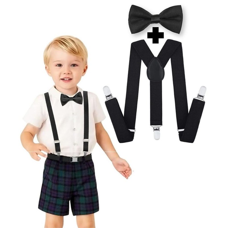 Tokaneit Braces Bow Tie Set, Children's Braces Bow Tie Set,