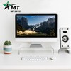 AMT Premium Acrylic Clear Monitor Stand Laptop/PC/Multimedia Monitor Riser for