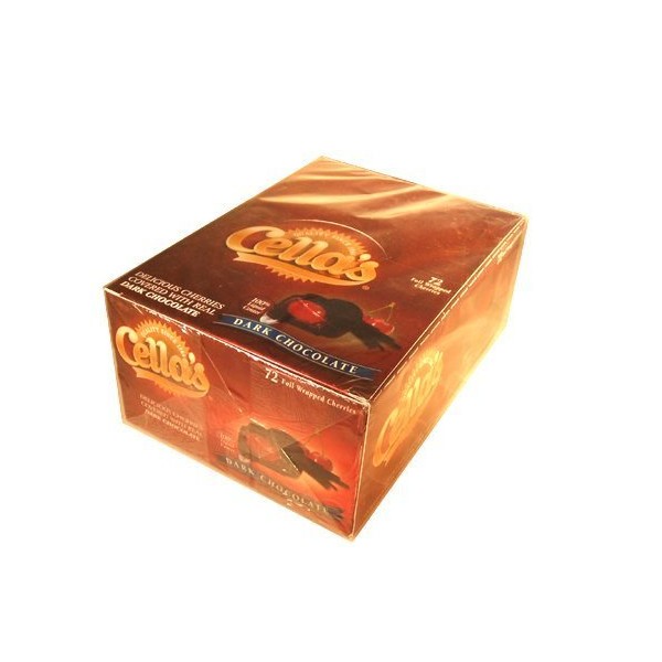 Cellas Dark Chocolate Covered Cherry 72 Count Box - 36