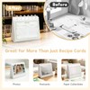 ATCYMI Recipe Holder Organizer Binder with 20 Double-sided Plastic Sleeves