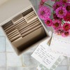ZICOTO Beautiful Greeting Card Organizer Box With Dividers - Sturdy