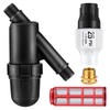 Aurelema Drip Irrigation Pressure Regulator and Filter, 25 PSI Water