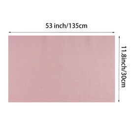 JERLITU 30x135cm Solid Colour Faux Leather Roll Waterproof, Scratch-Resistant, Easy-Cut PU Faux Leather Fabric for DIY Crafts, Furniture Restoration, Car Interiors, Fashion Accessories, Pink