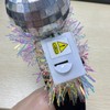 CAKURE Light Up Disco Ball Headband Silver Led 70s Hair