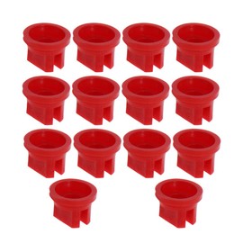 MroMax Flat Fan Spray Tip, 110 Degree Plastic Nozzle 0.4mm Orifice size for Agricultural Equipment Spray Cleaning, Cooling, Dedusting 14Pcs(Red)