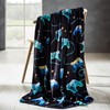 Catherine Lansfield Gamer Cosy Fleece 130x170cm Blanket Throw Black