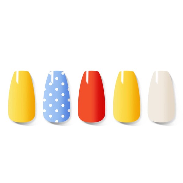 Beckystar Semi Cured Gel Nail Strips - Works with Any