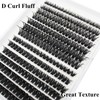 Bransfy 273pcs 60D+80D Thick Volume Eyelashes Clusters Natural Eyelash Extensions
