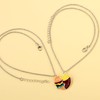 2pcs Best Friendship Necklaces for 2 Girls, Mutual Attract Magnetic