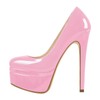 Richealnana Women's Double Platform Stiletto High Heel Pumps Sky High