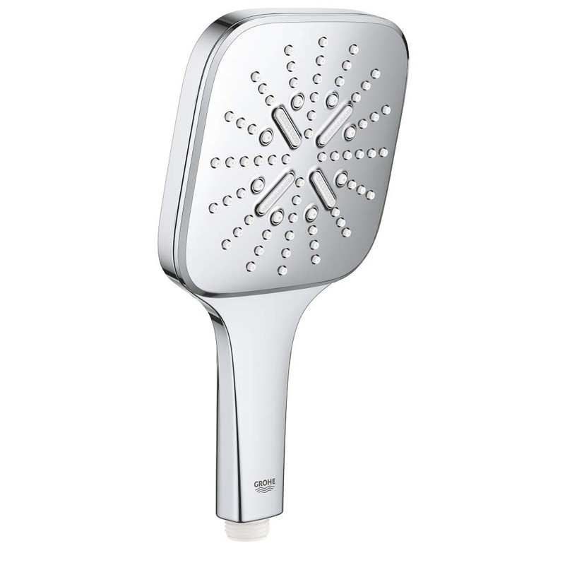 Grohe 26582000 Rainshower SmartActive 130 Cube Hand Shower (Water-Saving, 3