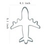 Keewah Airplane Cookie Cutter, 5.2 x 4.1 inch, Stainless Steel